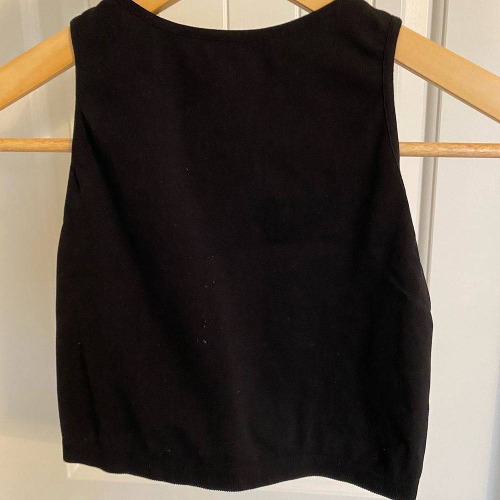 Black free people cropped muscle tank